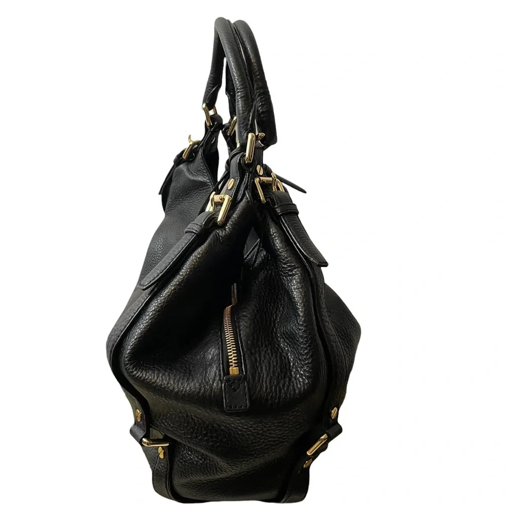 Michael Kors Black Bedford Leather Hobo Bag - Picture 5 of 11